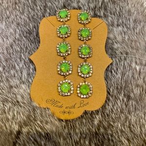 Beautiful emerald light green green colored.